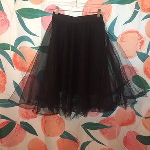 Black tulle tutu perfect for spooky season Small